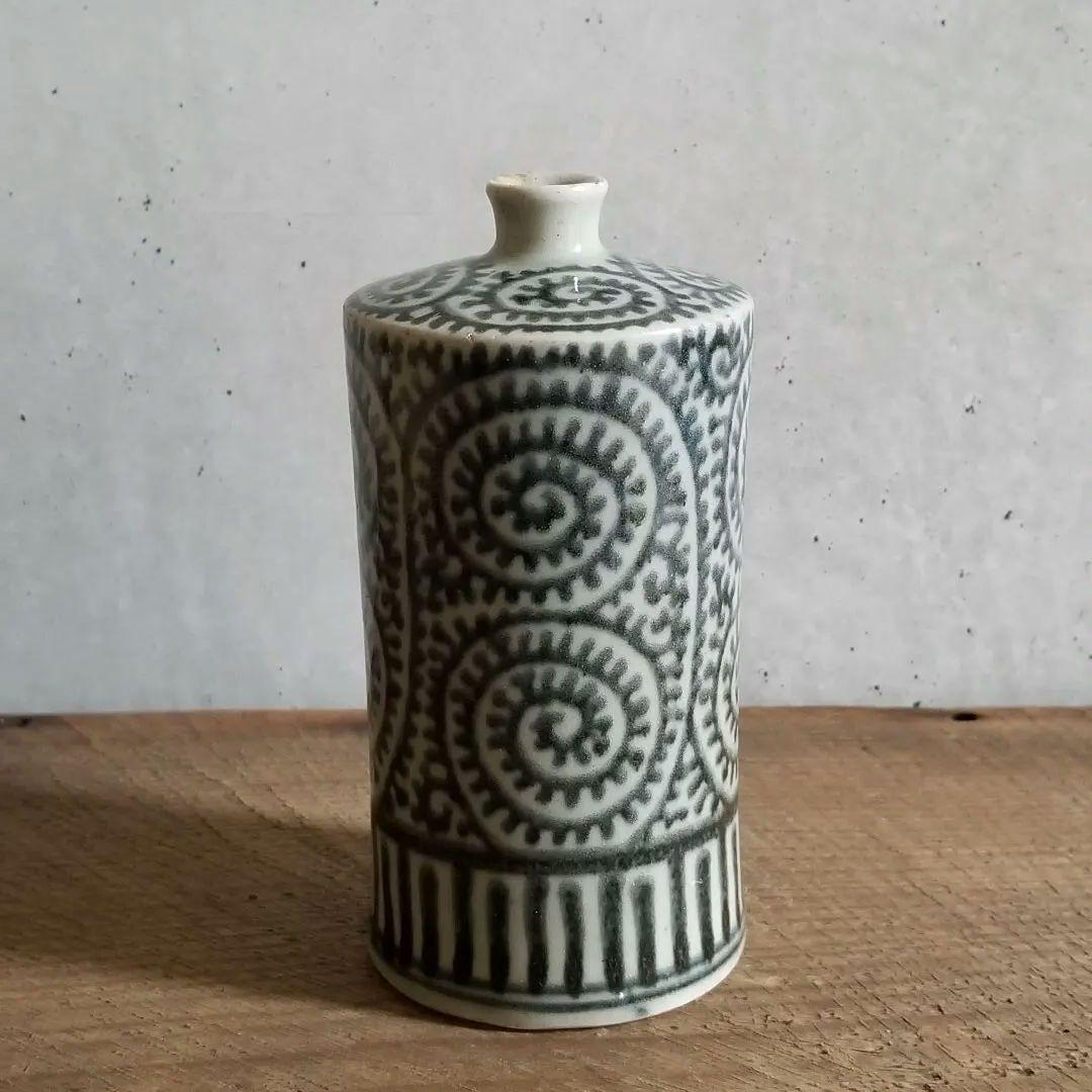 古伊万里 蝋燭徳利 ろうそく 徳利 江戸時代 くらわんか 蛸唐草 酒器