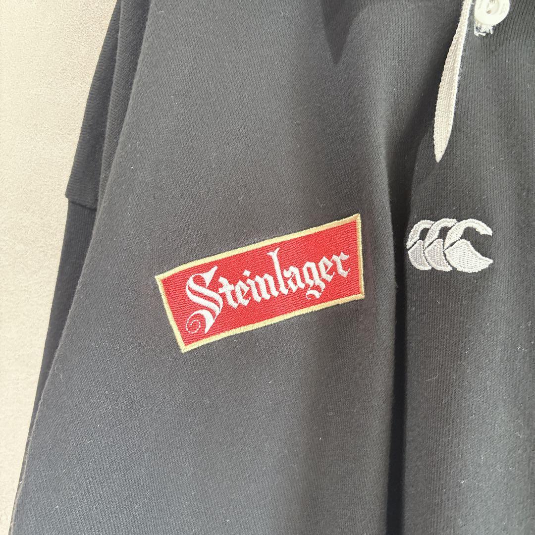 【希少】90s カンタベリー　ALL BLACKS ラガー シャツ S ブラック