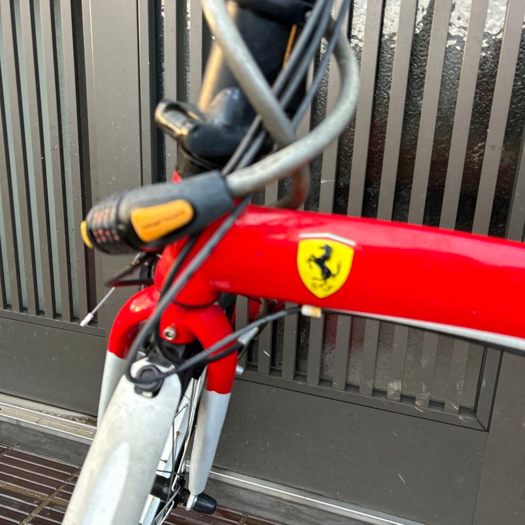 Ferrari(フェラーリ) レッド 折りたたみ自転車 20インチ シマノ7速