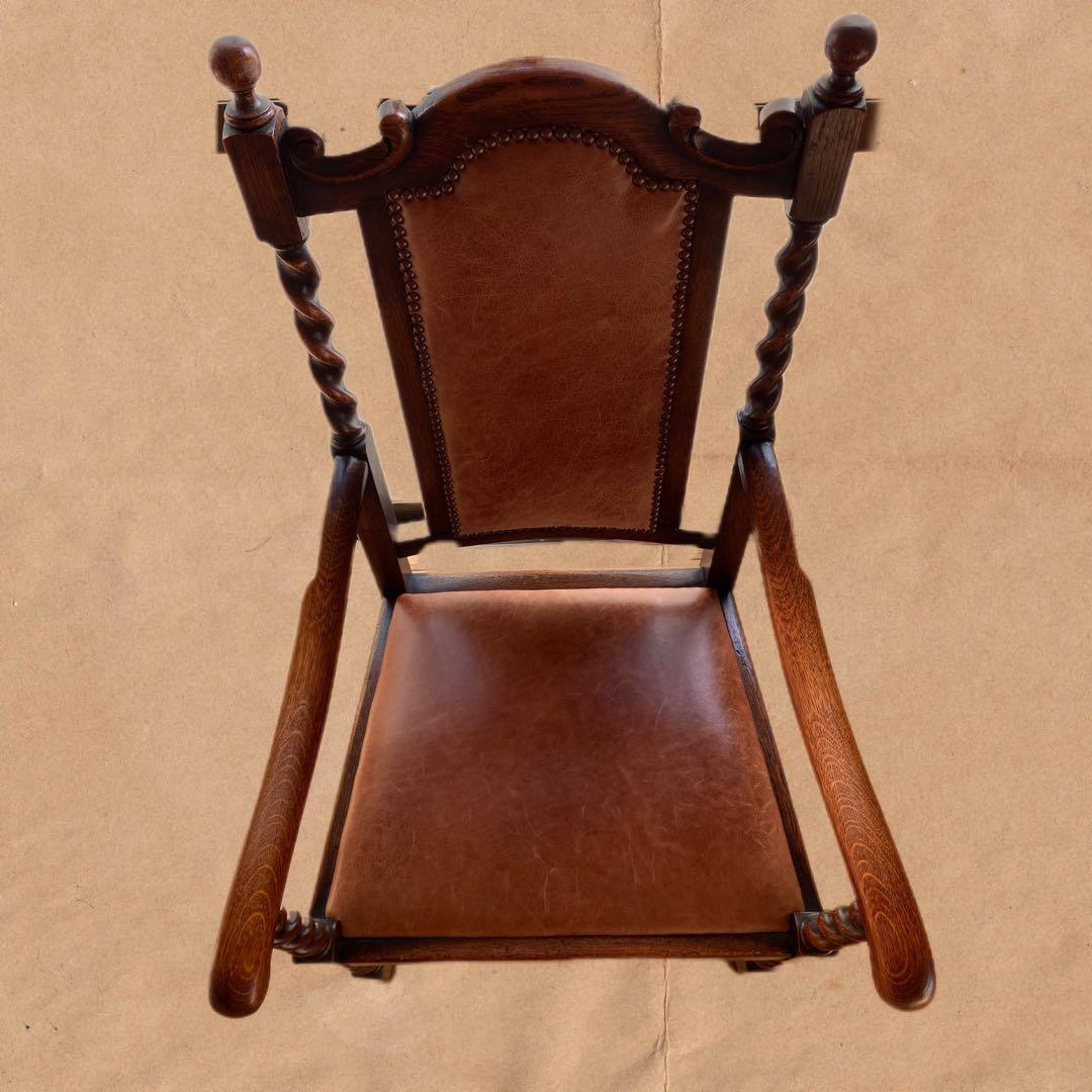 英国アンティーク ツイスト アームチェア