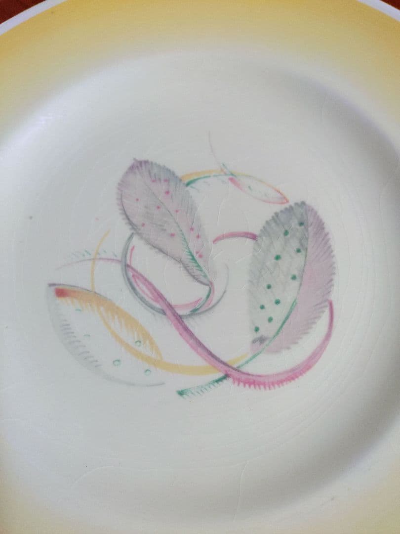 Susie Cooper プレート2枚＊グレーリーフ☆キャトル・セゾン☆雅姫さん