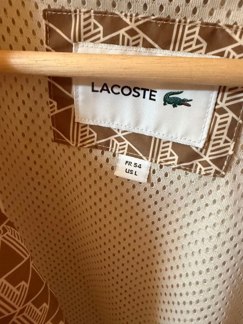 LACOSTE バックプリントモノグラムトラックジャケット