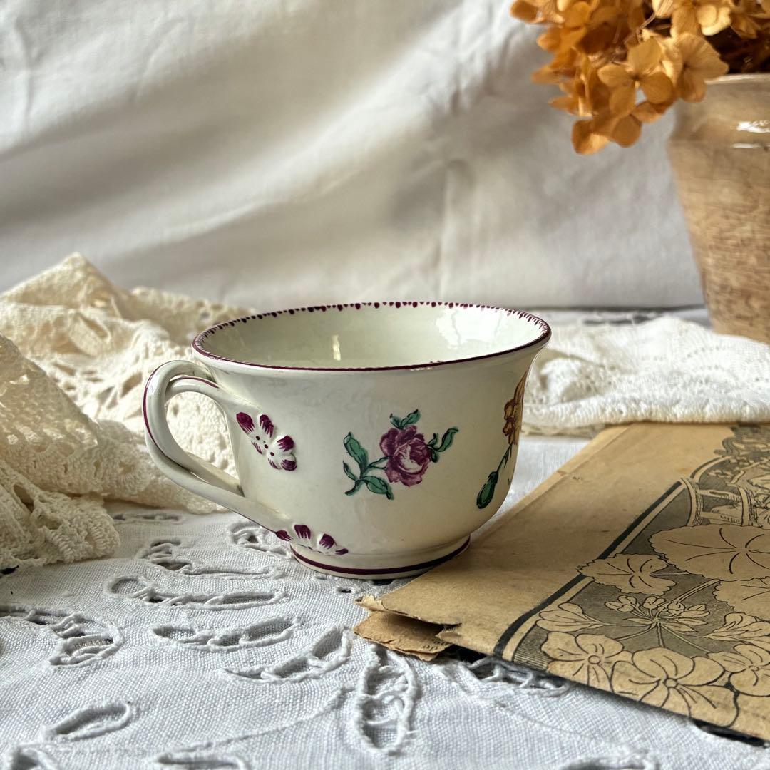 Gien フランス　ピンク　アンティーク　すずらん　ミュゲ　スズラン　多色刷り