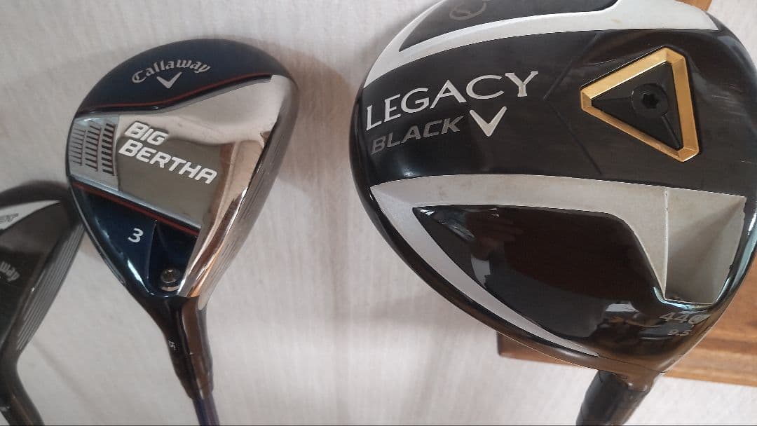 レガシー等美品15本メンズゴルフセット雨具&カバー&小物付き