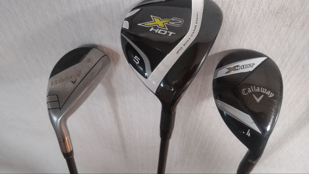 レガシー等美品15本メンズゴルフセット雨具&カバー&小物付き