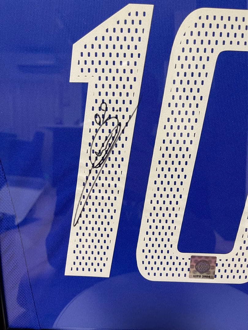 ジダン直筆サインユニホーム　額.証明書付き