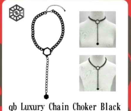女王蜂 qb luxury chain choker black チョーカー