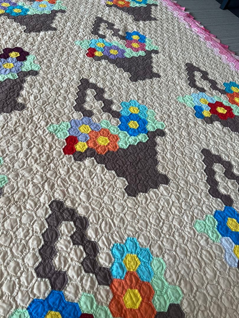 アンティークキルト✴︎フラワーバスケットキルト