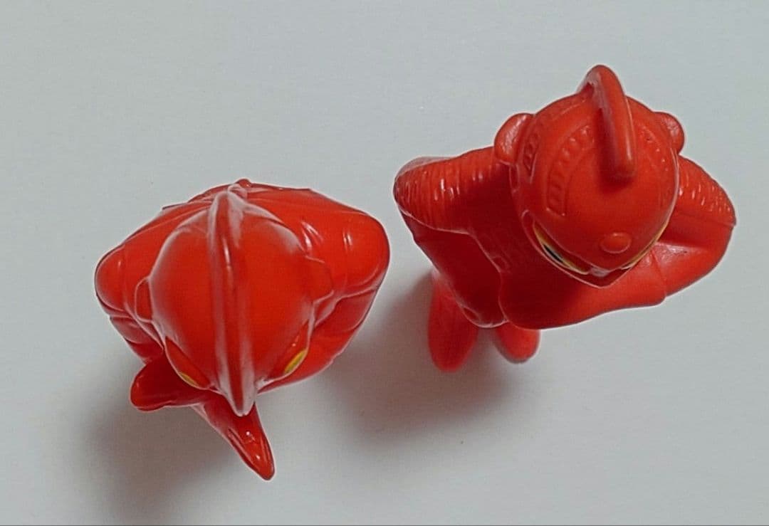 【当時物】【希少】【ブルマァク 】ウルトラマン&ウルトラセブン☆赤成型ミニソフビ