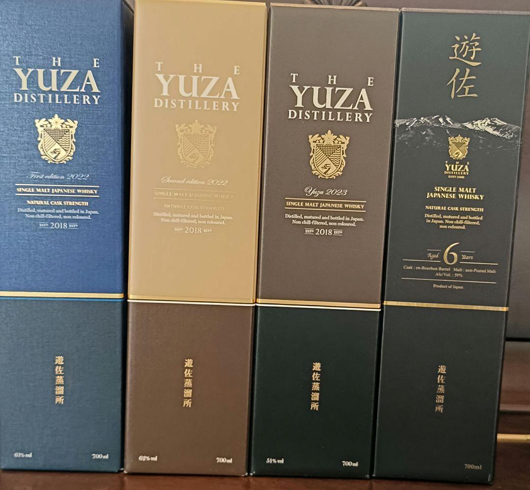 遊佐 YUZA DISTILLERY シングルモルトウイスキー 4本セット