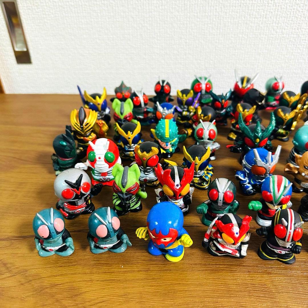 仮面ライダー　怪人　指人形　まとめ売り　90体　ソフビ　平成