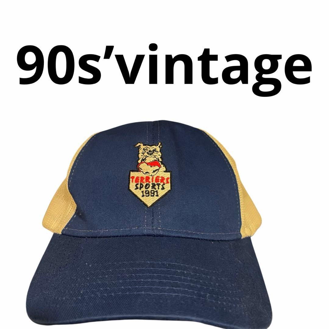 90s‘vintage「TERRIERS SPORTS 1991」キャップ