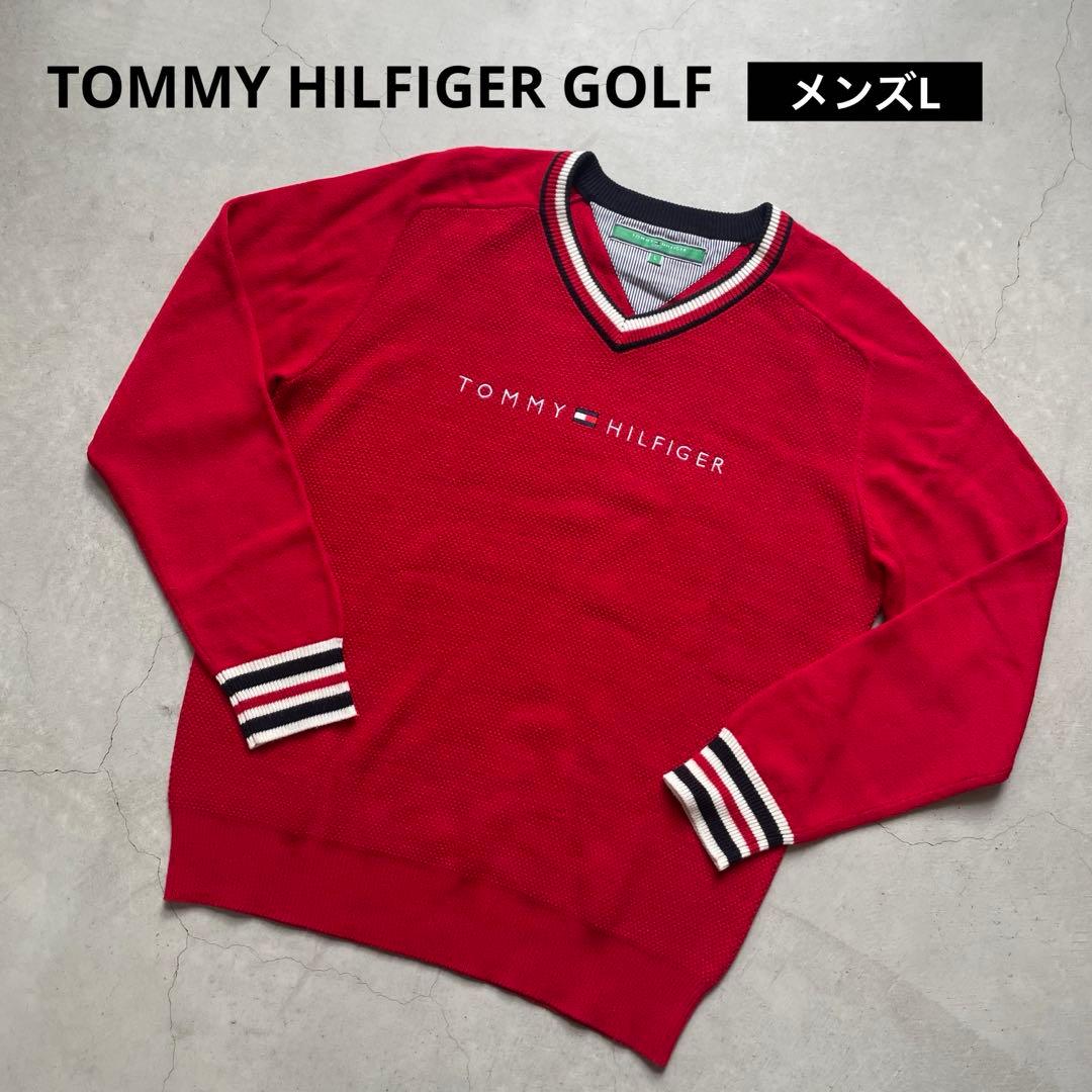 【美品】  トミーヒルフィガーゴルフ Ｖネックセーター