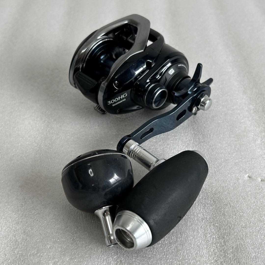 シマノ グラップラー300HG ベイトリール タイラバ SOMハンドル付き