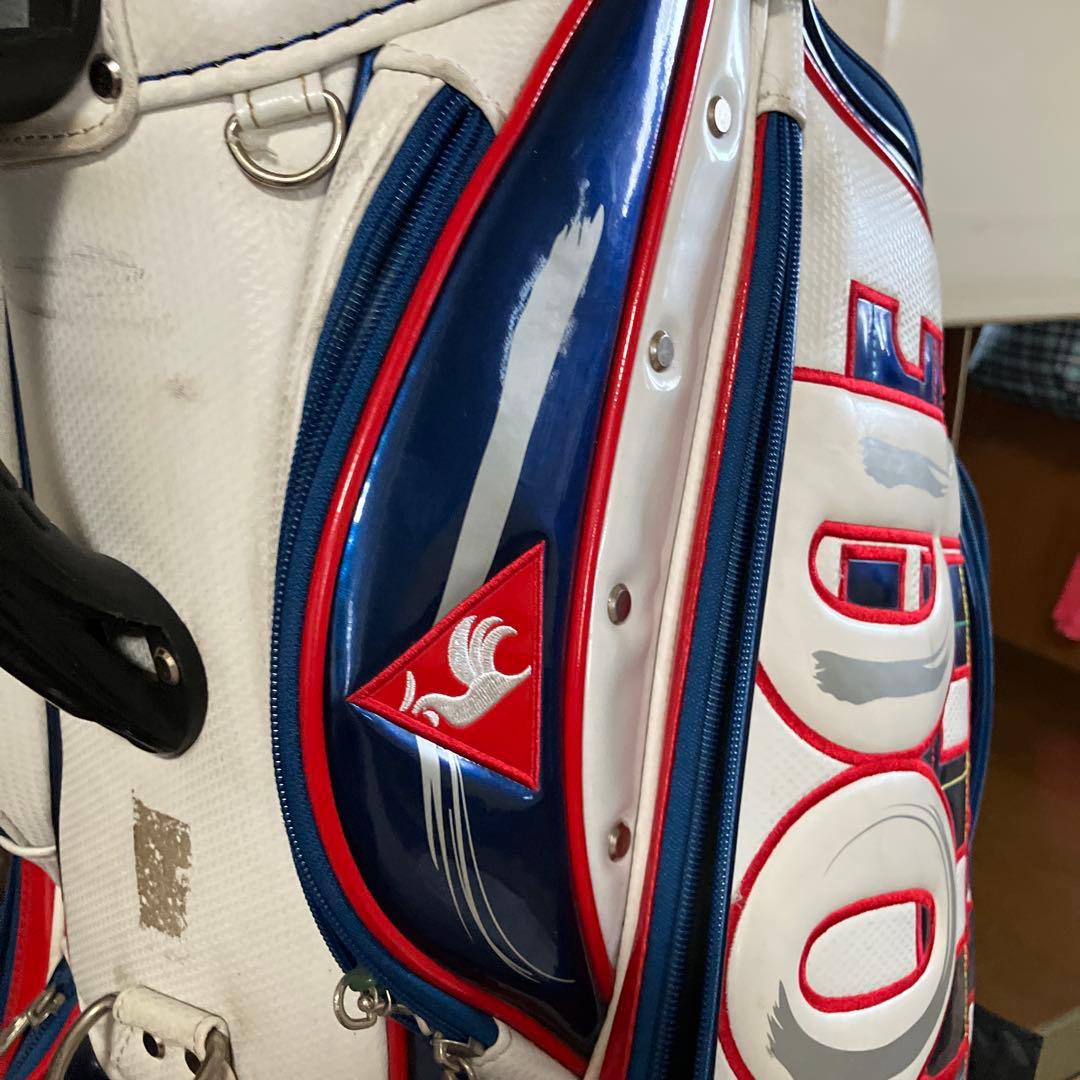 Le coq sportif ルコックスポルティフ　キャディバッグ　白