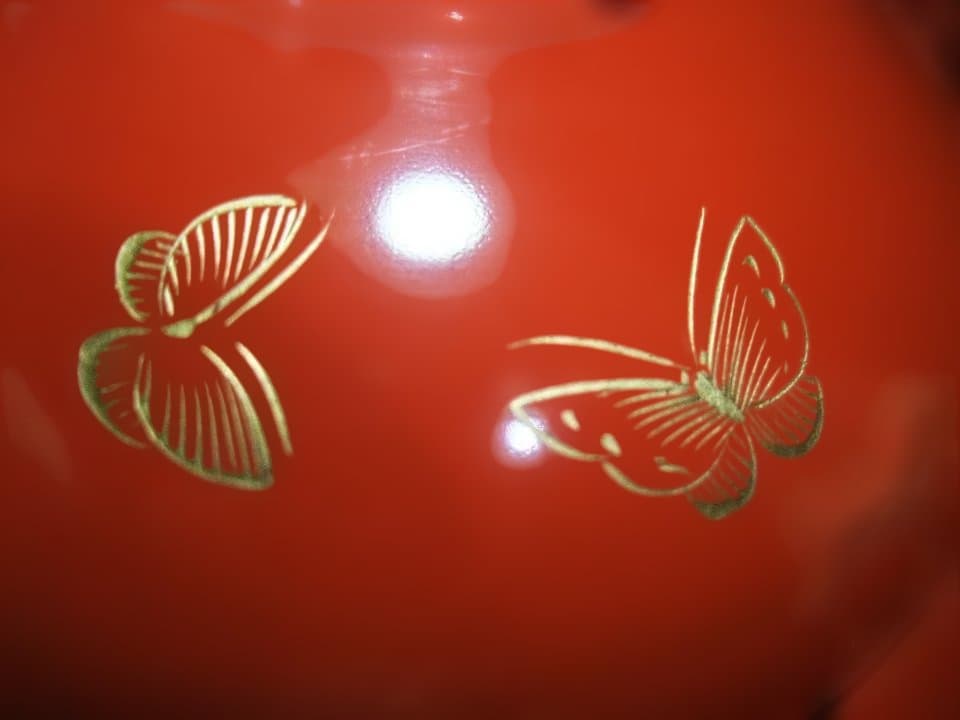 吸い物椀 金蒔絵 蝶 チョウ 花文 明治期 五客骨董 時代物 逸品 美品