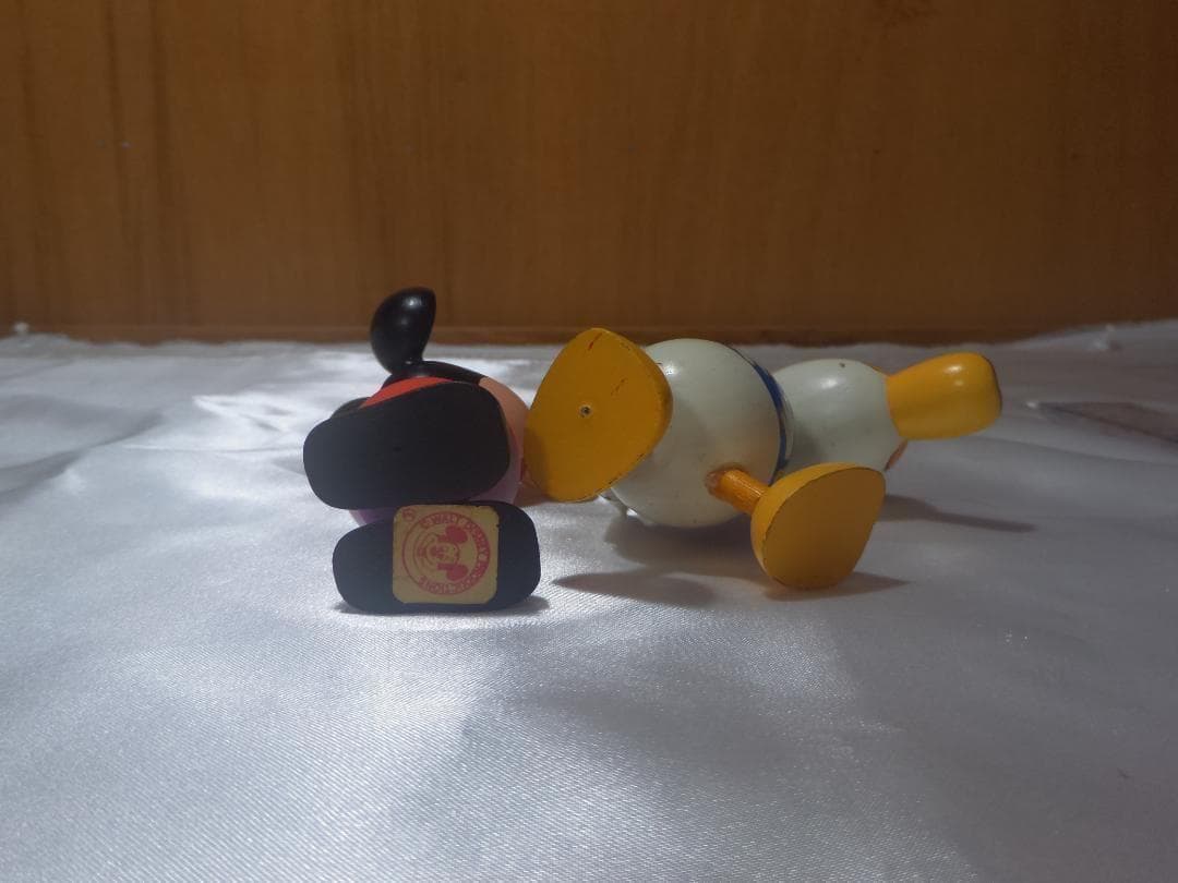 超レア ビンテージ ディズニー　ドナルドダック 漫画こけし　ミッキー　フィギュア