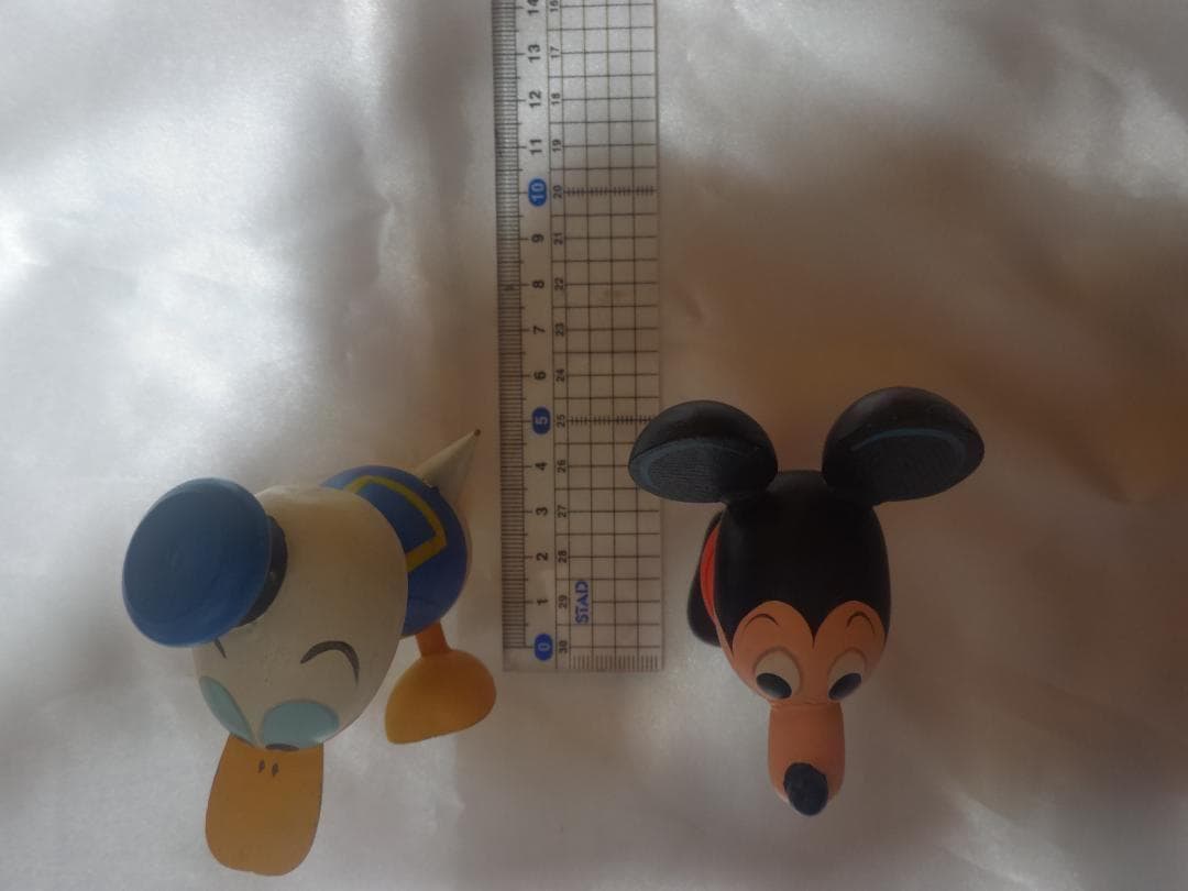 超レア ビンテージ ディズニー　ドナルドダック 漫画こけし　ミッキー　フィギュア