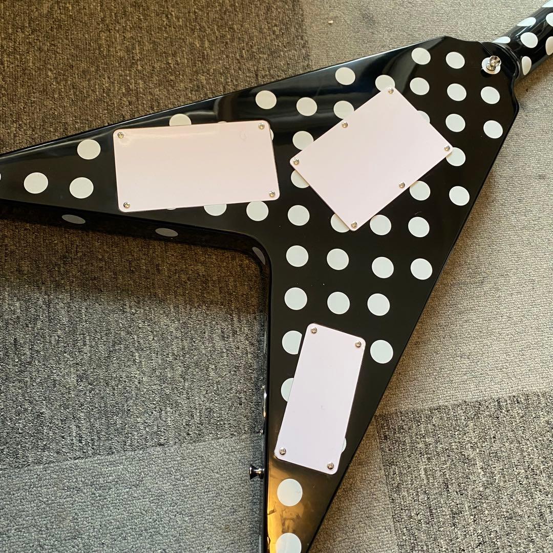 ノーブランド ポルカドット フライングVギター ランディーローズ コンポーネント