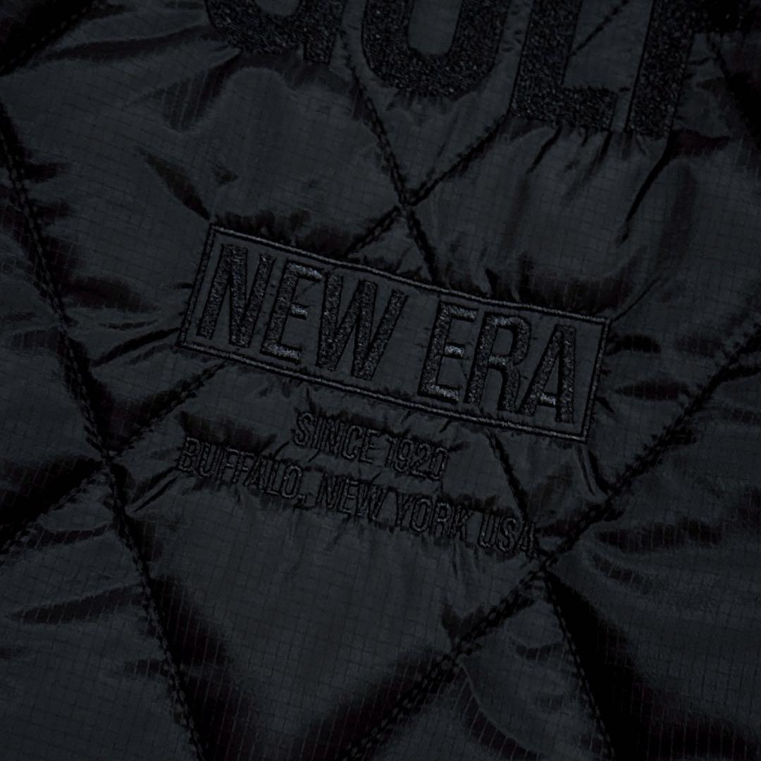 人気【ニューエラ】ゴルフ インサレーティッド キルティング カーディガン M 黒