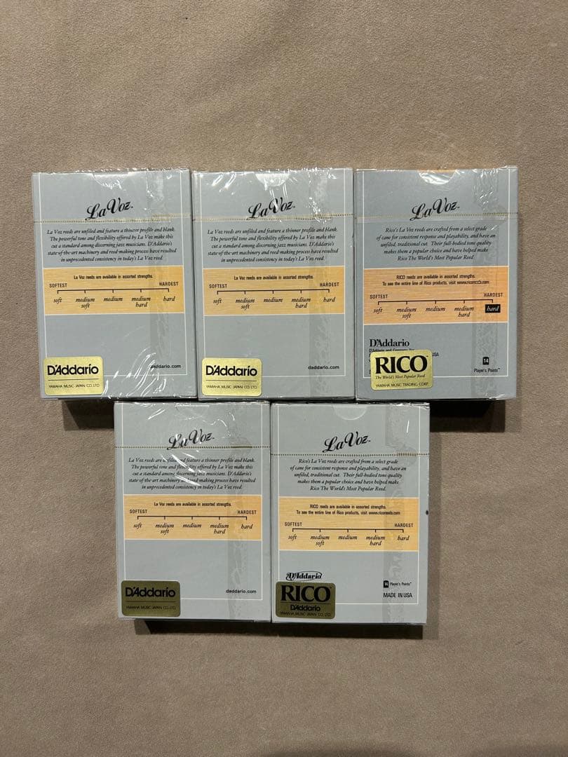 バリトンサックス用リード　la voz ラボーズ　ラヴォーズ　ハード　hard