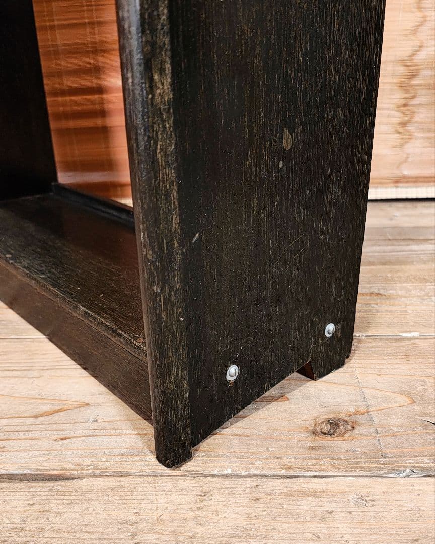 木製本棚5段　オープンラック　昭和レトロ　古家具