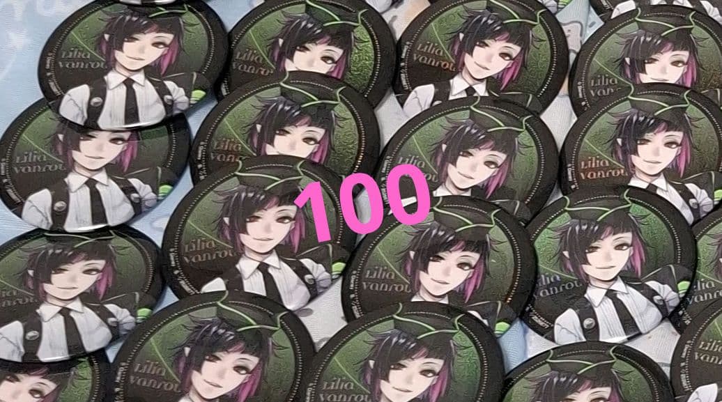 リリア・ヴァンルージュ寮服缶バッチ100まとめ売り