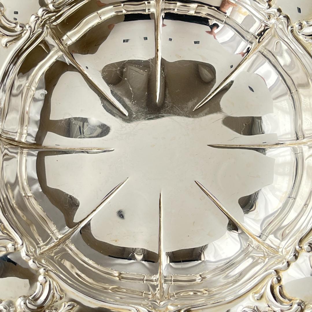 【Towle】薔薇のボウルトレー【シルバープレート】18cm