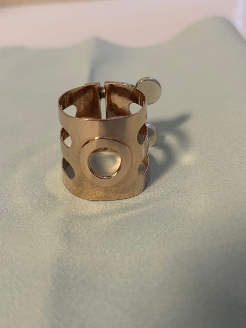 B♭クラリネット　ウッドストーンリガチャー　SSPGP総銀ピンクゴールド