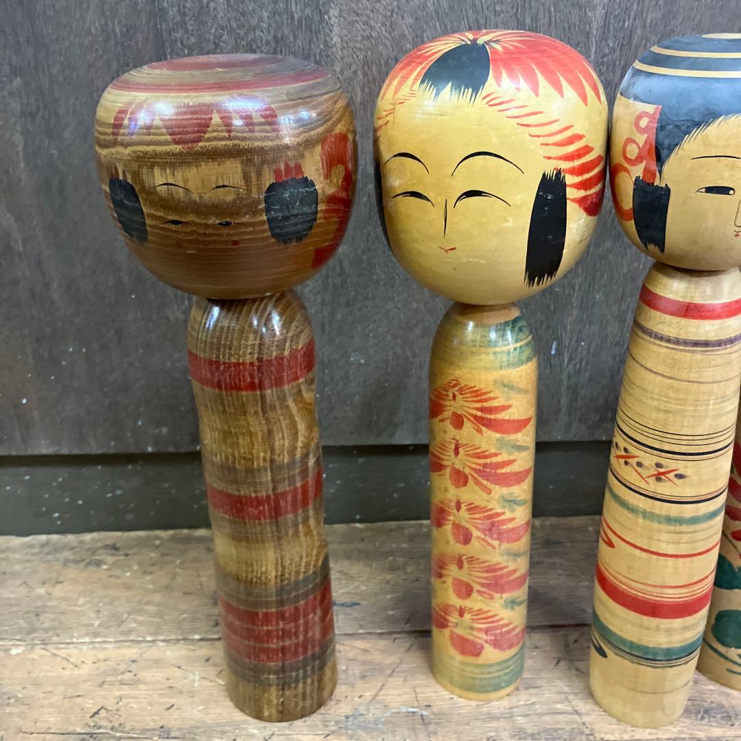 D-3 昭和レトロ 伝統こけし 18体セット 大量コレクション 創作こけし