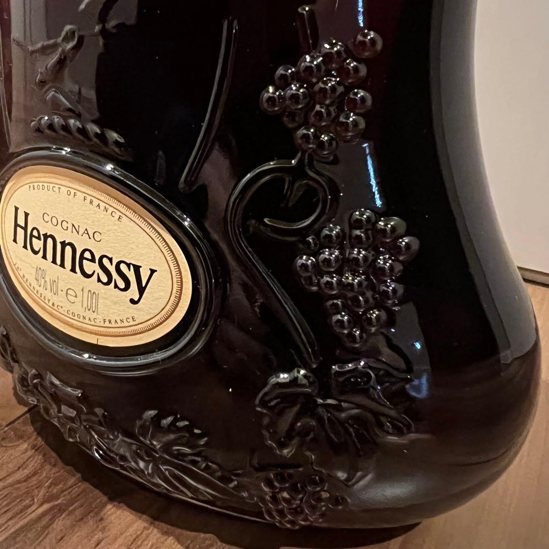 ヘネシー X.O ブランデー 金キャップ クリアボトル 1000ml 箱あり