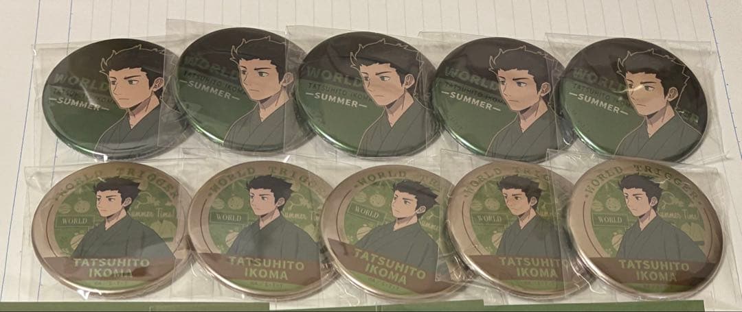 ワールドトリガー 生駒達人 缶バッジ計10点