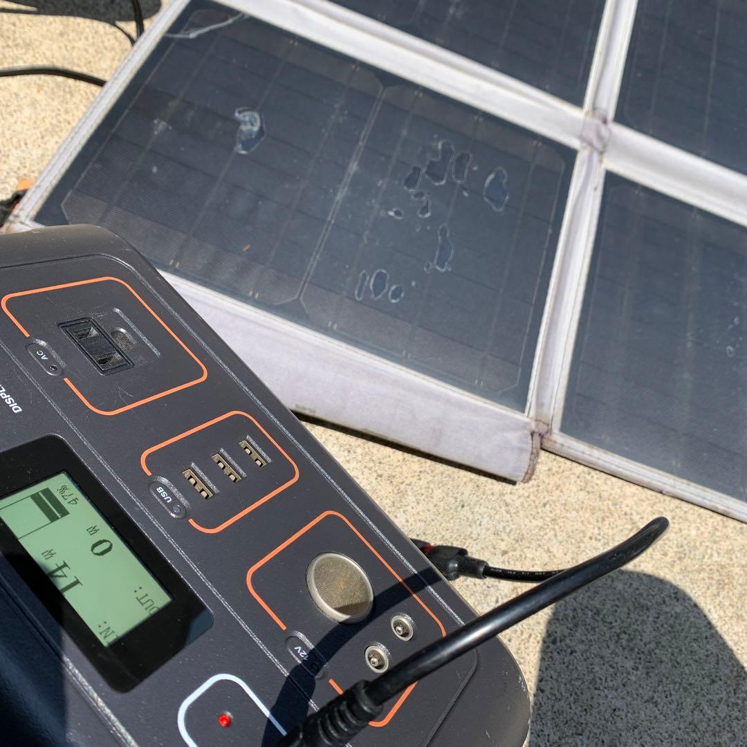 パネル一部破損Smart Tap ポータブル電源 ソーラーパネル対応