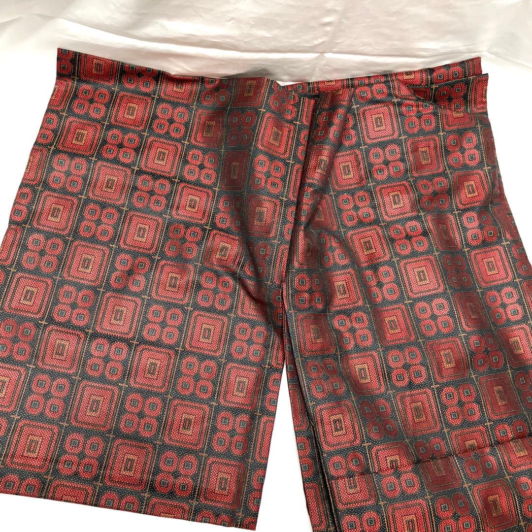 共布4点セット 着物・道行コート・草履・バッグ　昭和アンティーク