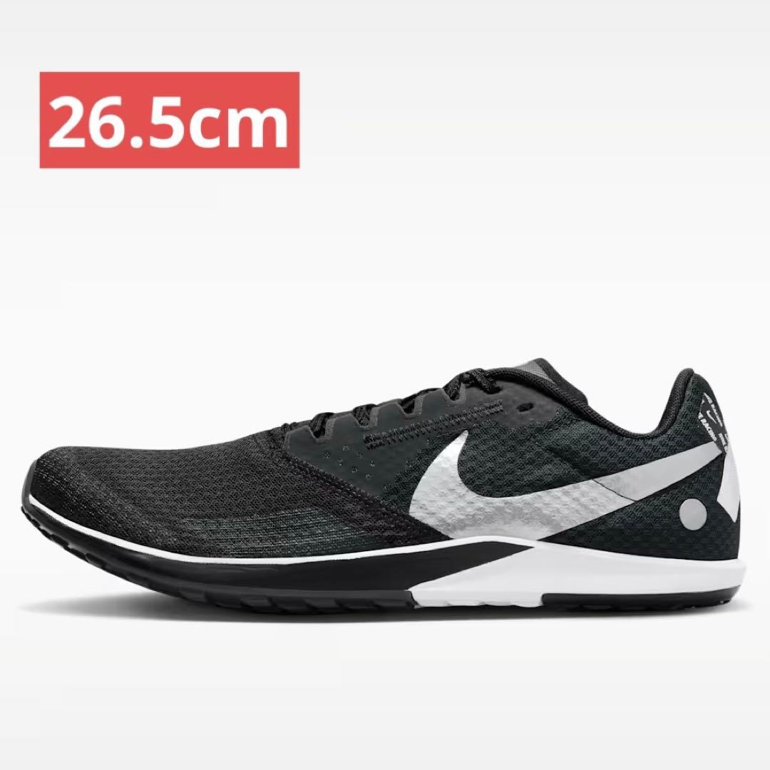 zoom rival waffle 26.5 ブラック クロスカントリー 黒 白