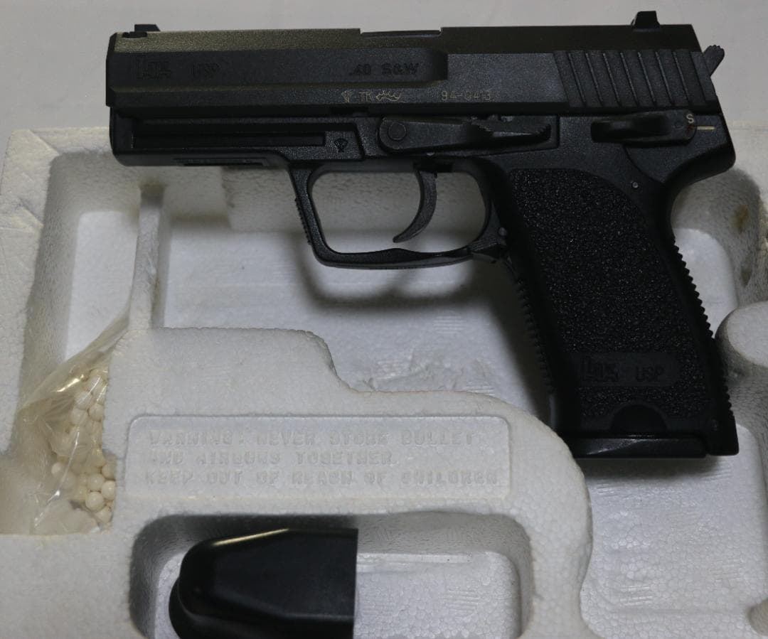 タニオ・コバ製　ABS樹脂ガスガン　Ｈ＆K　ＵＳＰ／ＢＬＫ　合法品　中古品