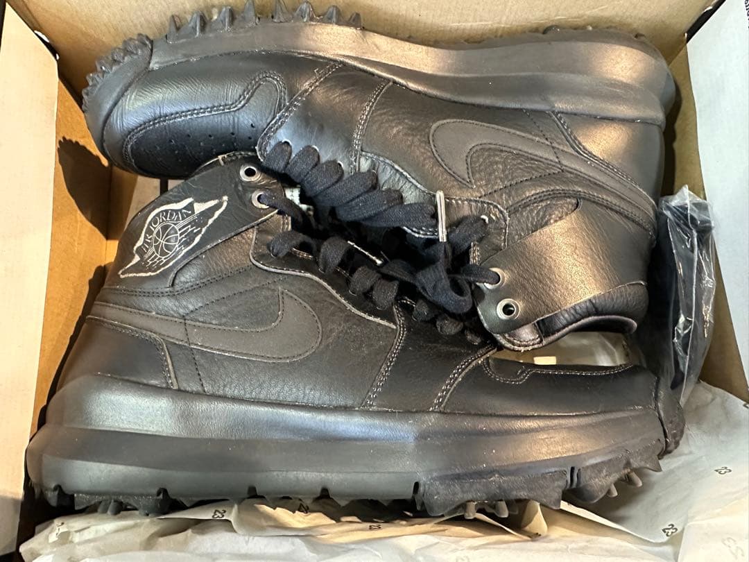 シューズ(男性用) NIKE AIR JORDAN 1 GOLF PREM BLACK US10.5