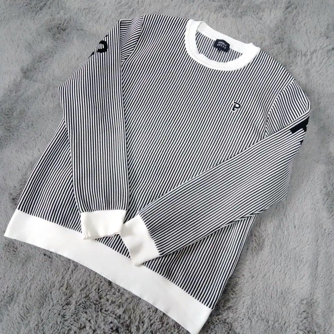 【極美品】PEARLY GATES☆ビッグロゴ☆ニット☆LL ゴルフ/スポーツ