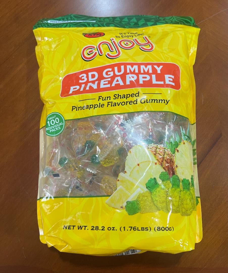 【着払い/在庫複数有】3D Gummy Pineapple 3袋