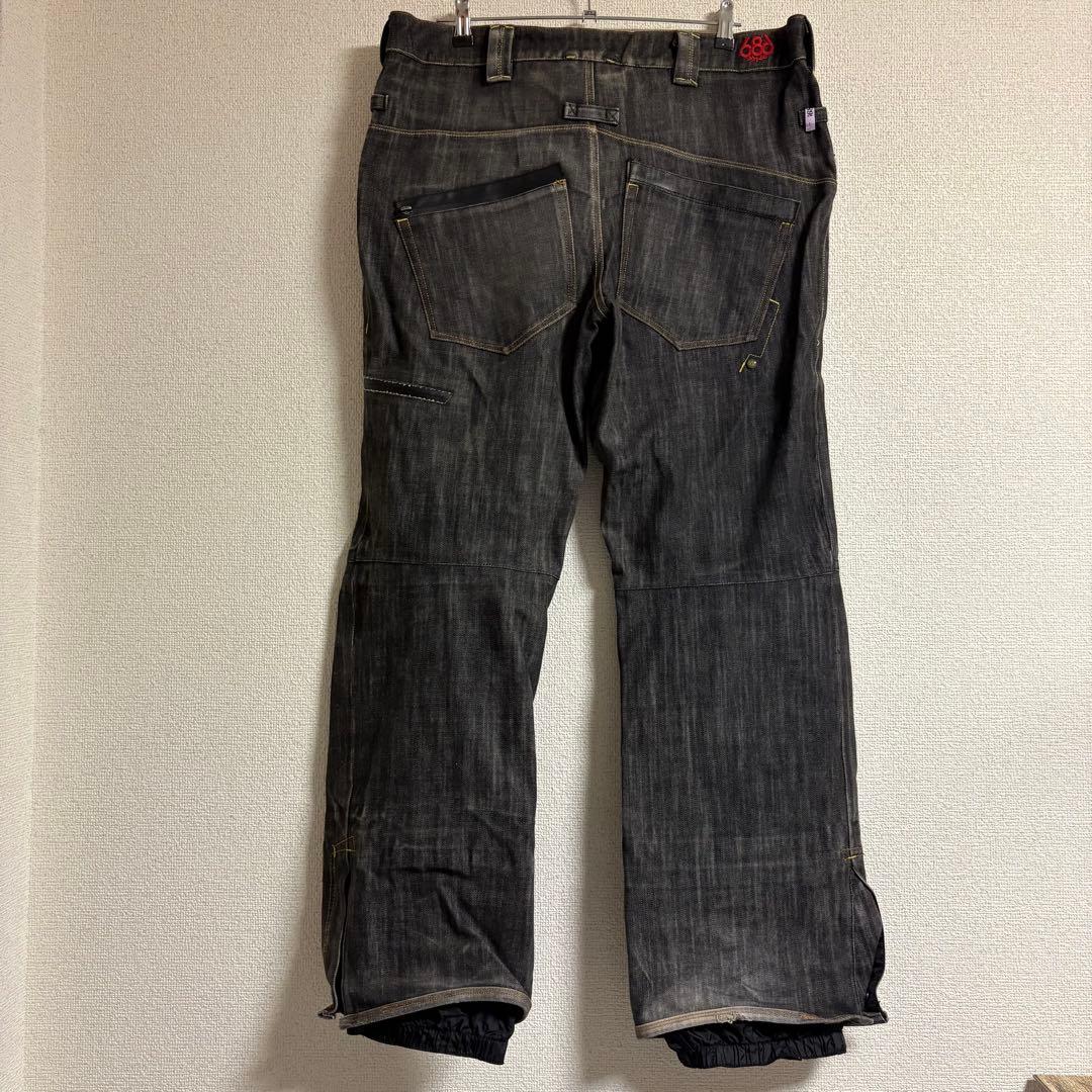 レア✨希少 686×Levi's スノーボードウェア デニム生地 パンツ XL