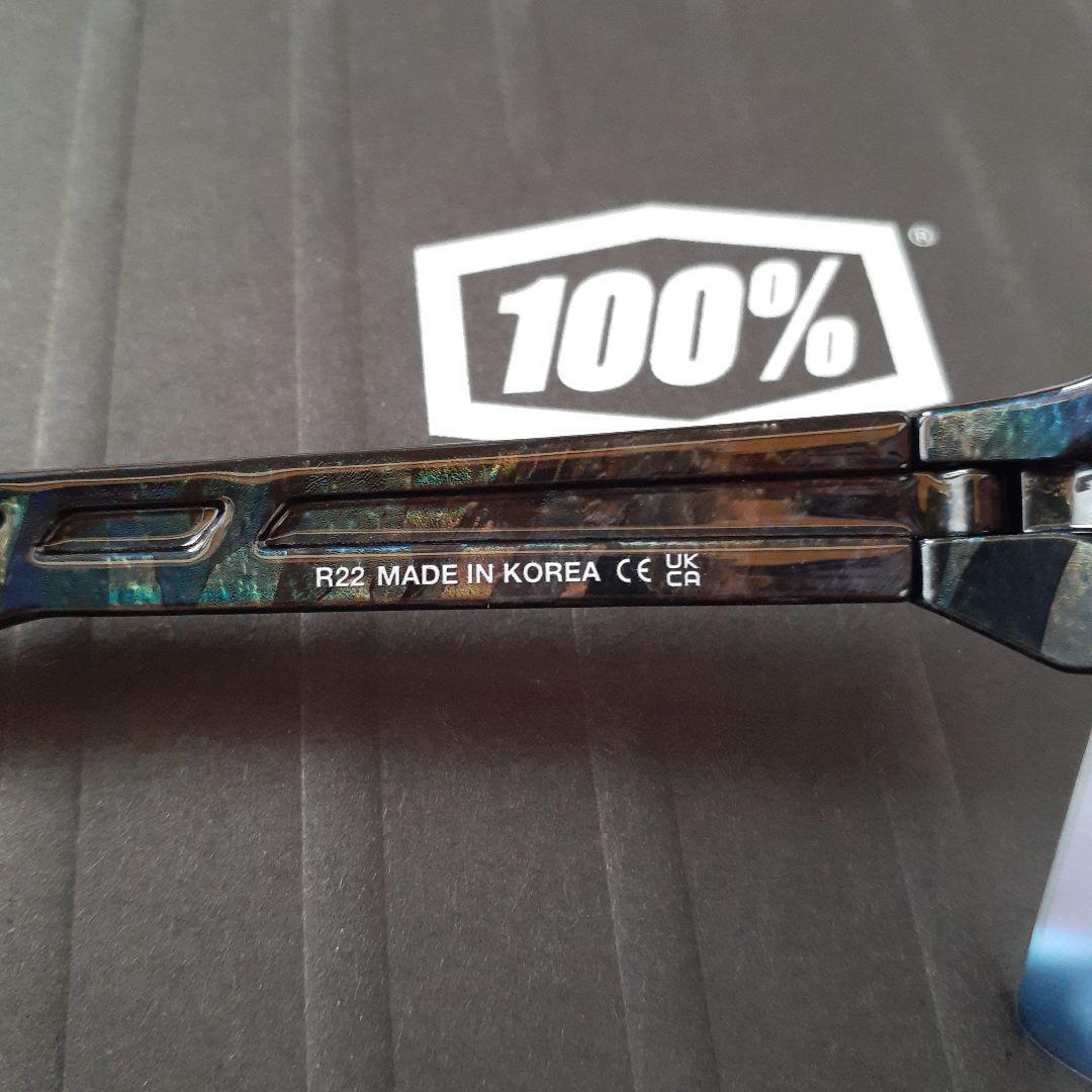 100% S3 ブラックホログラフィック ワンハンドレッド サングラス