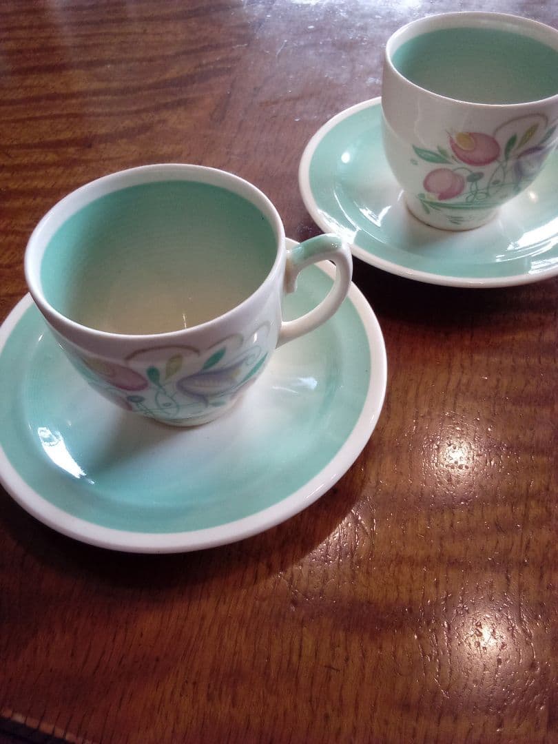 イギリス ス—ジ—•ク—パ― デミタスコーヒーカップ&ソ—サ—