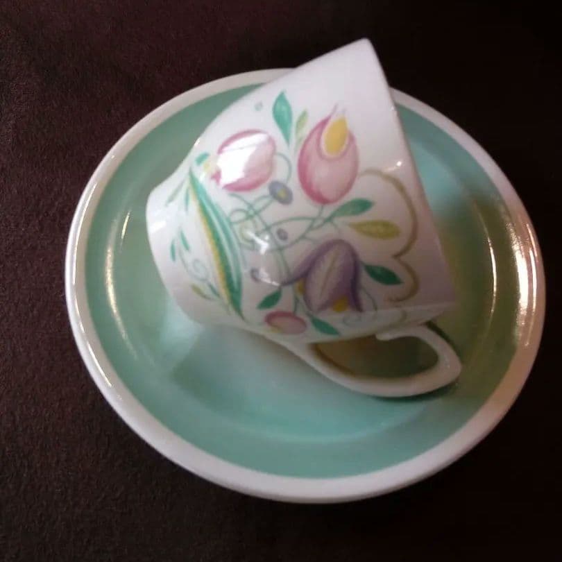 イギリス ス—ジ—•ク—パ― デミタスコーヒーカップ&ソ—サ—