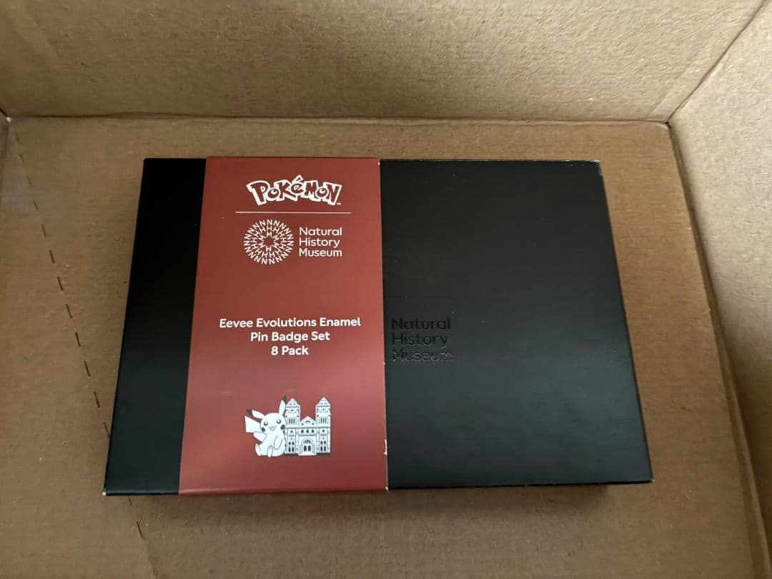 ポケモン ロンドン自然史博物館　イーブイ進化系バッジセット