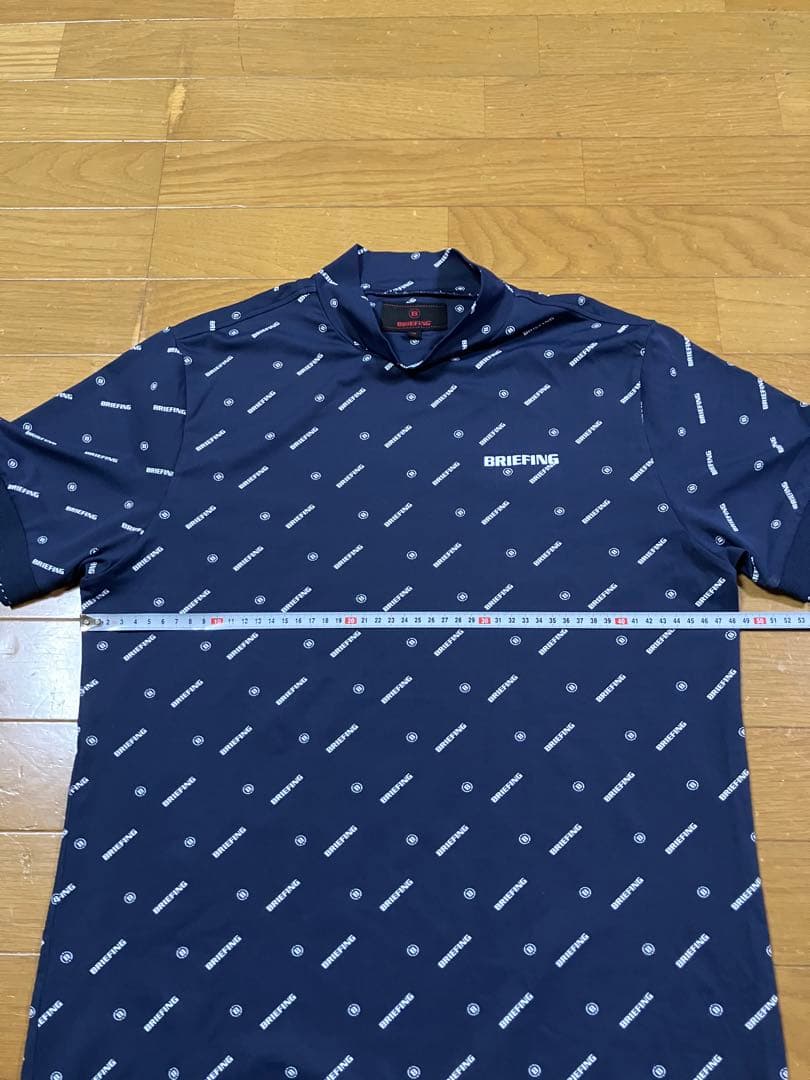 ブリーフィング　BRIEFING ネイビー Mサイズ モックネックシャツ
