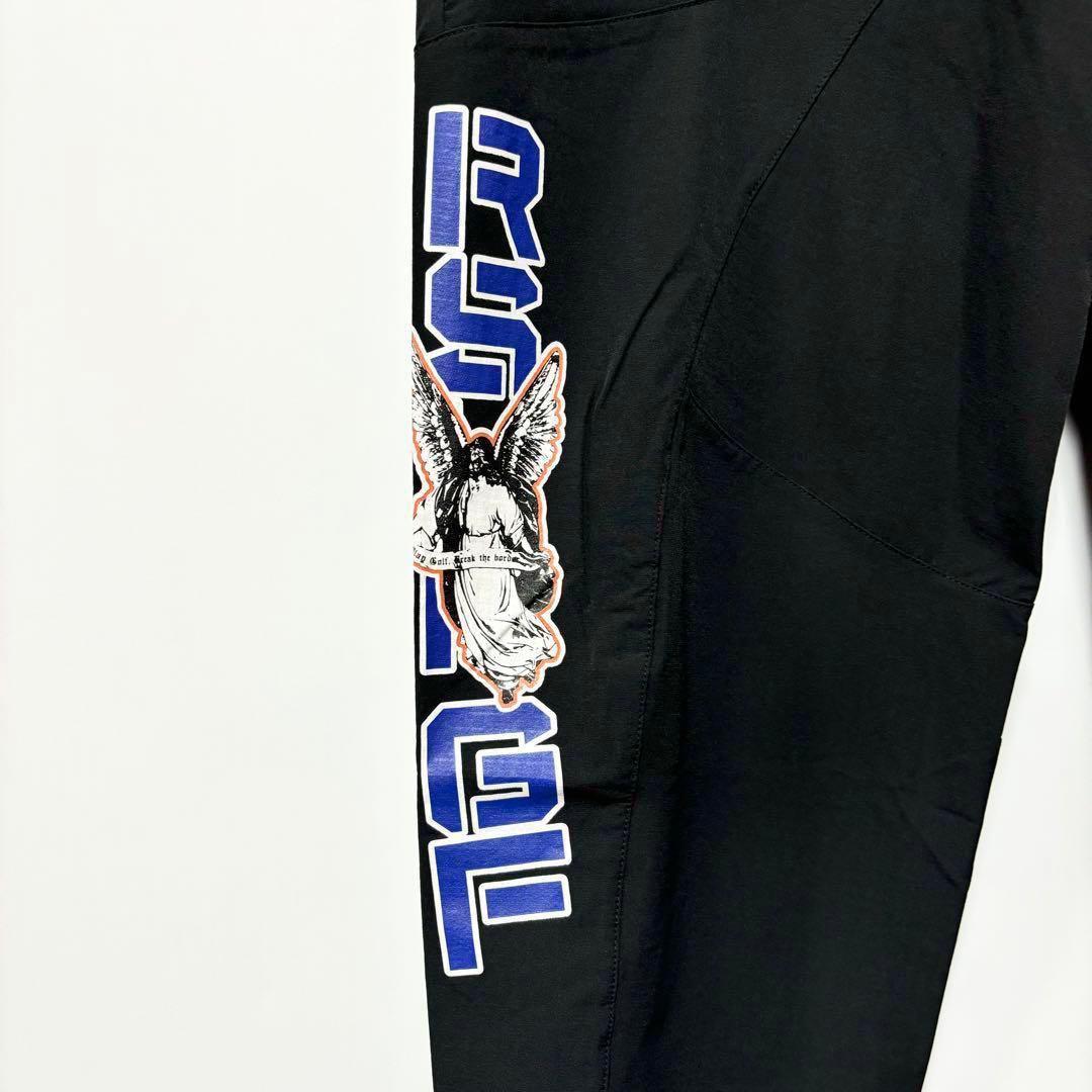 新品 ラッセルノ ゴルフ マルチロゴ ロングパンツ ブラック XL 6