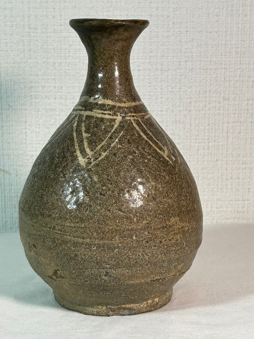 李朝　三島徳利　本時代