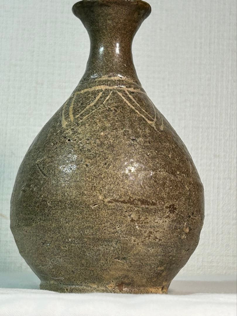 李朝　三島徳利　本時代