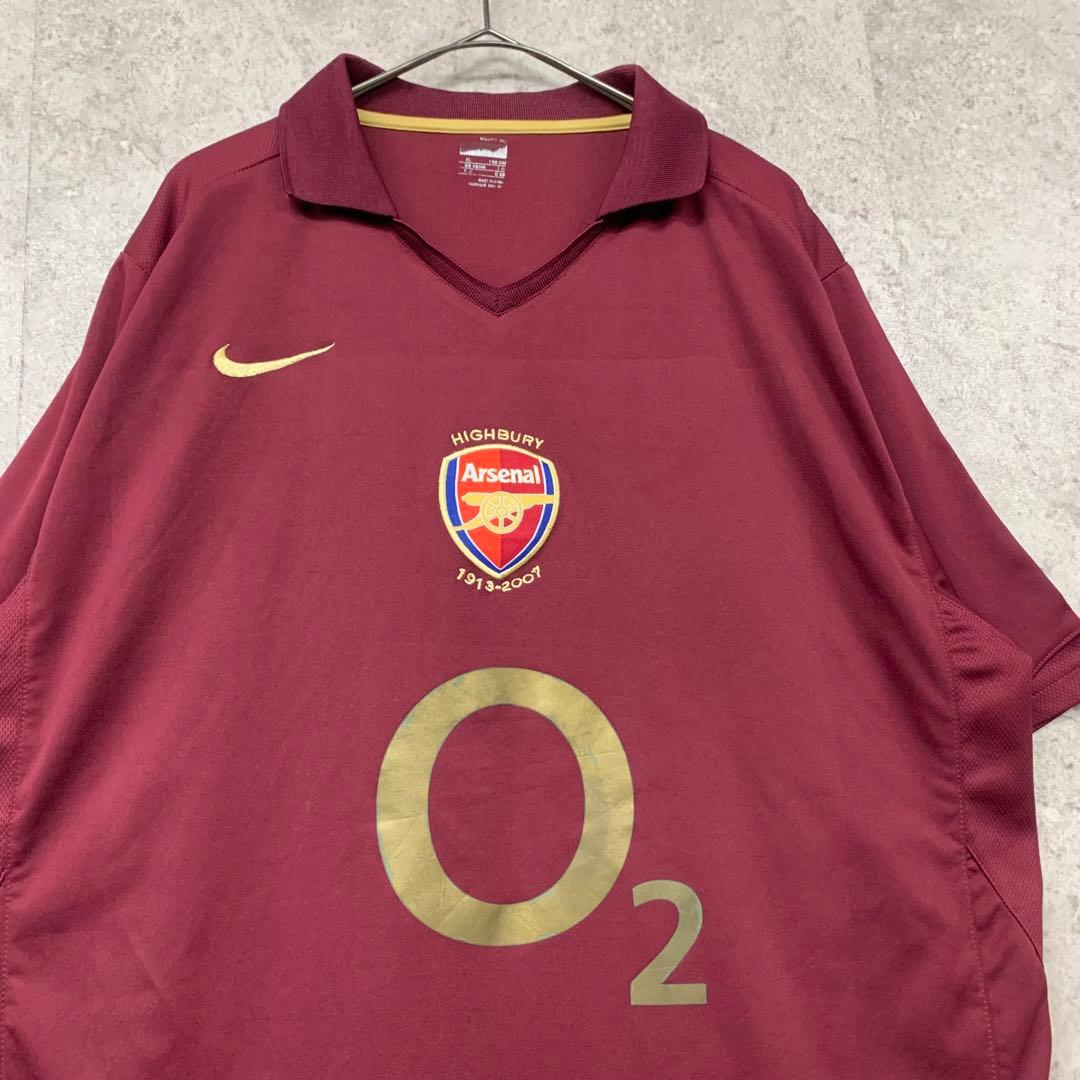 【激レア2XL☆EU輸入00s】NIKE アーセナルFC サッカーシャツ