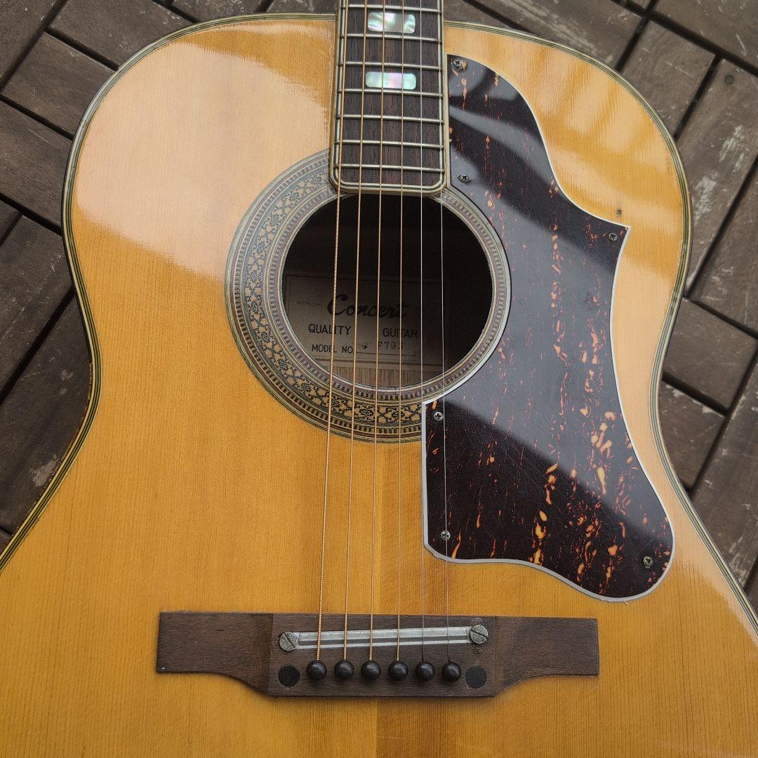 なんかカッコいいアコギ！KAWAI 虎目 1960年代！